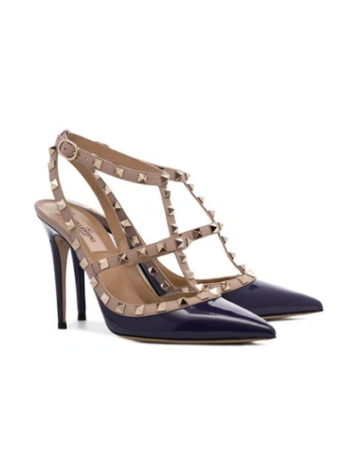 Valentino Garavani Valentino 'rockstud' Pumps In Blue | ModeSens