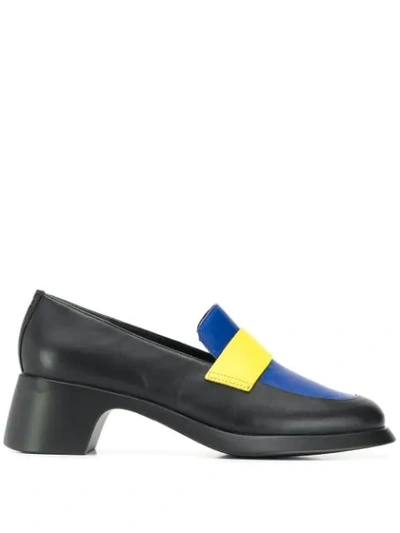 Shop Camper Twins Loafers In Black