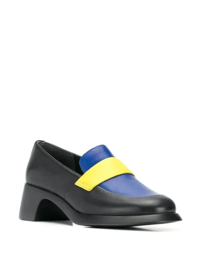 Shop Camper Twins Loafers In Black