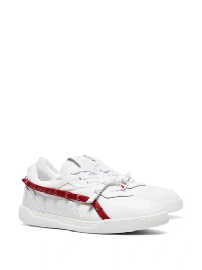 VALENTINO VALENTINO GARAVANI ROCKSTUD TRAINERS - 白色