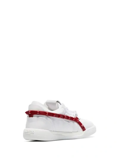 VALENTINO VALENTINO GARAVANI ROCKSTUD TRAINERS - 白色