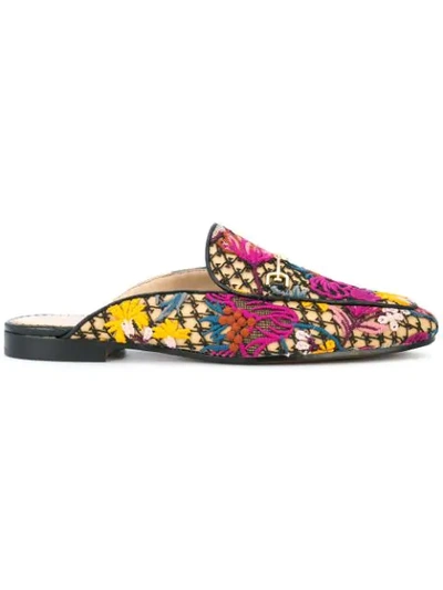 Shop Sam Edelman Printed Mules - Multicolour