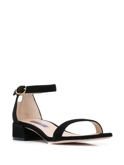 Shop Stuart Weitzman Nudist June Sandals In Black