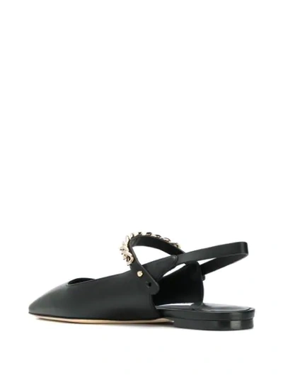 Shop Jimmy Choo Mahdis Ballerina Flats In Black