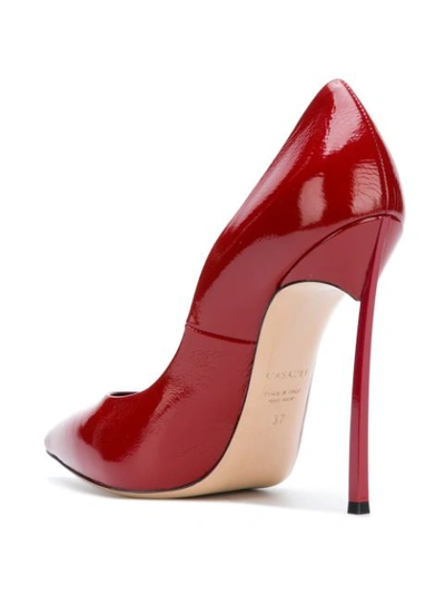 Shop Casadei Classic Pointed Pumps - Red