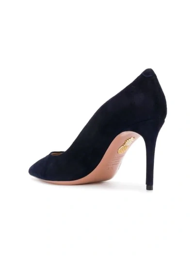 Shop Aquazzura Pointed Stiletto Pumps - Blue