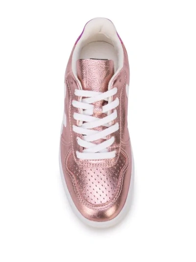 Shop Veja V-10 Sneakers In Pink