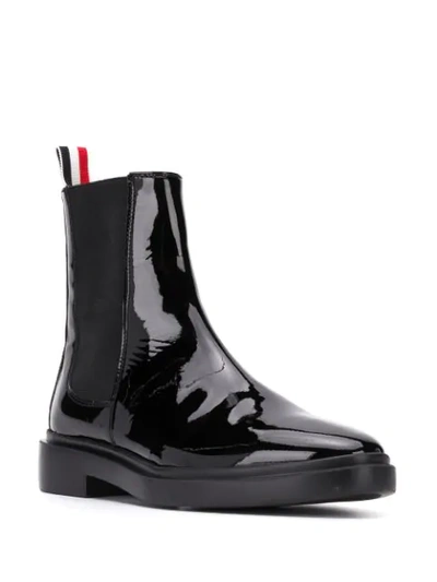 Shop Thom Browne Weiche Chelsea-boots In Black