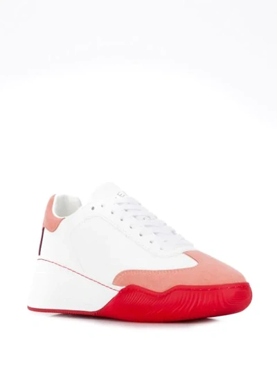 Shop Stella Mccartney Loop Lace-up Sneakers In White