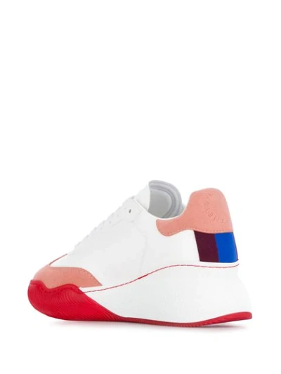 Shop Stella Mccartney Loop Lace-up Sneakers In White