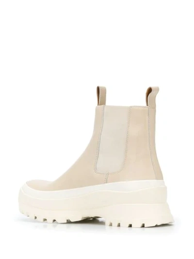 Shop Jil Sander Chunky Ankle Boots In Neutrals