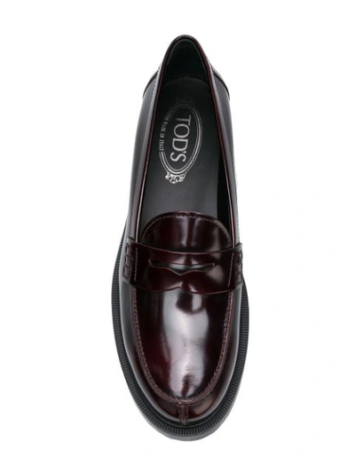 Shop Tod's Penny Loafers - Brown