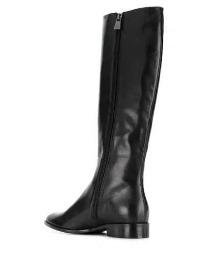 Shop Emporio Armani Equestrian-style Boots In Black