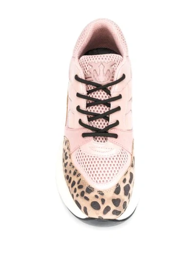 Shop Pinko Chunky Sole Sneakers In Pink