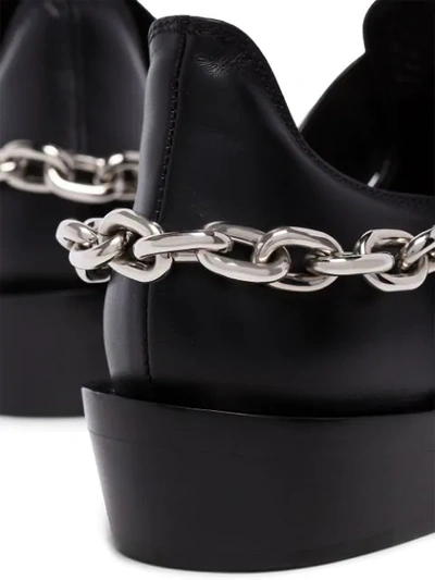 Shop Rabanne Chain-trimmed Ankle Boots In Black
