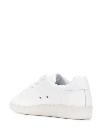 Shop Apc Sneakers Mit Logo In Aab Blanc