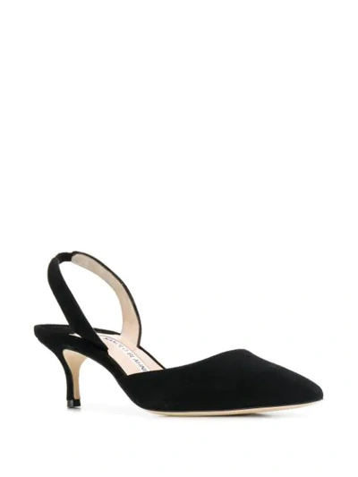 Shop Manolo Blahnik Carolyne 70 Pumps In Black