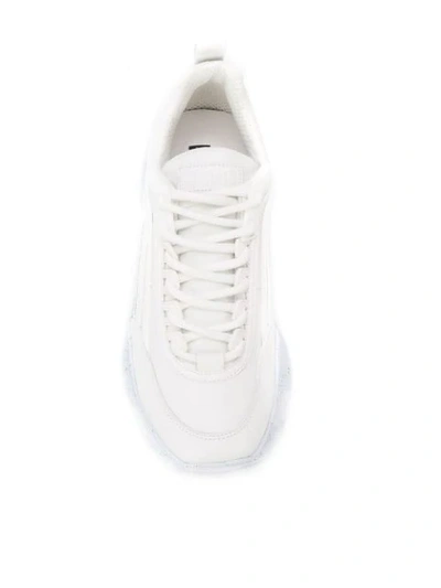Shop Msgm Pleasure Sneakers In White