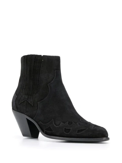 Shop Golden Goose Western Style Boots In Black