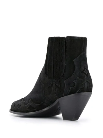 Shop Golden Goose Western Style Boots In Black