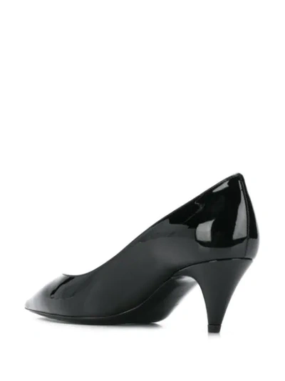 Shop Saint Laurent Kiki 55 Pointed Toe Pumps In Black