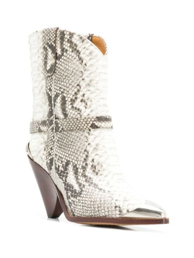 Shop Isabel Marant Lamsy Boots In White