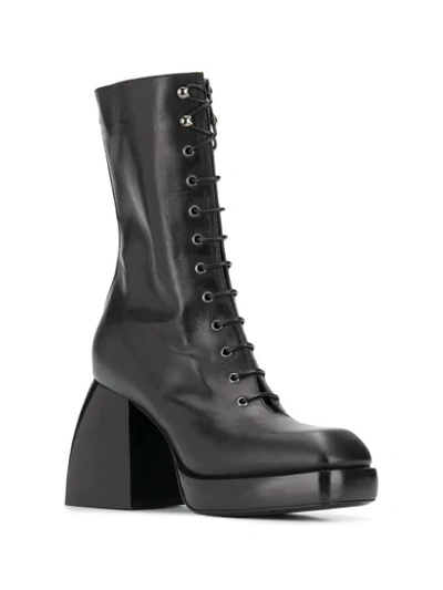 Shop Nodaleto Bulla Block Heel Boots In Black