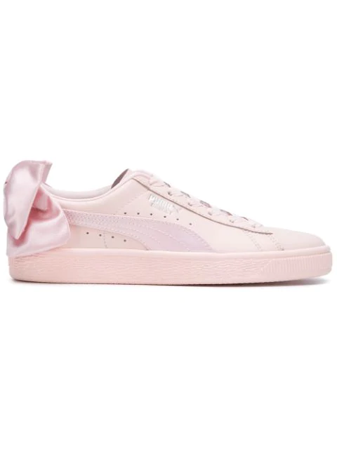 puma basket pink bow