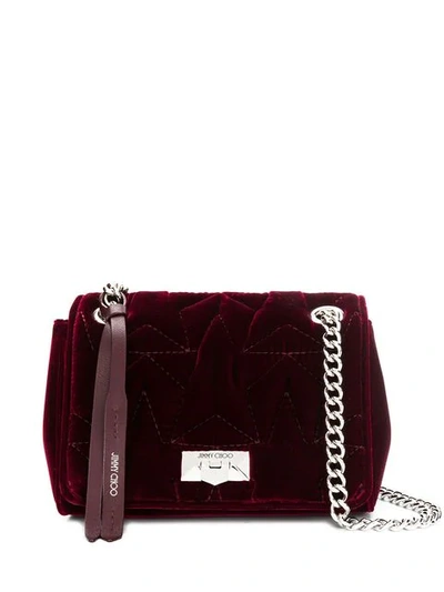 Shop Jimmy Choo 'helia' Schultertasche In Rot