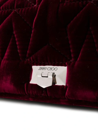Shop Jimmy Choo 'helia' Schultertasche In Rot