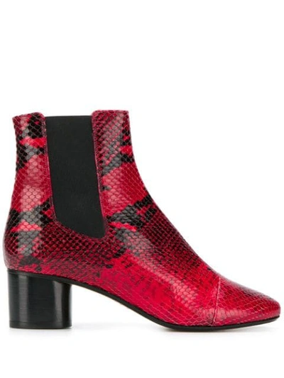 Shop Isabel Marant Danae Boots In Red