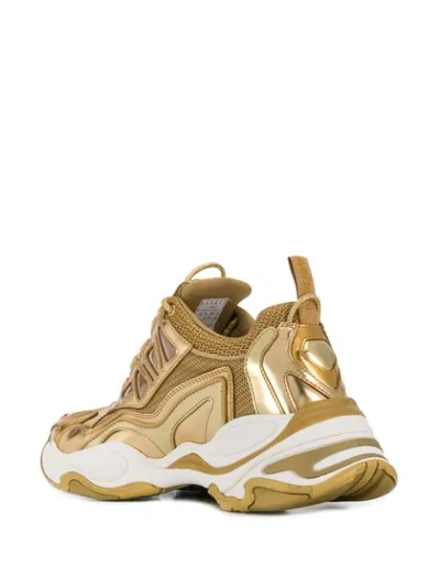Shop Sandro Astro Trainers In Full Gold