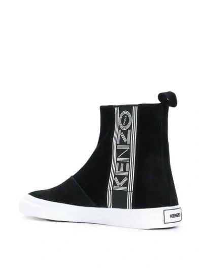 Shop Kenzo Logo High-tops In 99 Black