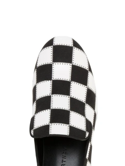 Shop Stella Mccartney Checkerboard Platform Sneakers In Black