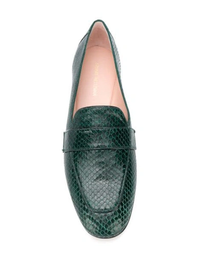 Shop Stuart Weitzman Payson Loafers In Green