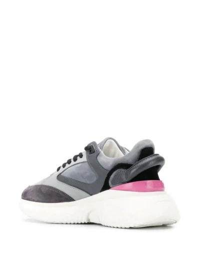 Shop Buscemi Low-top Suede Sneakers In Grey