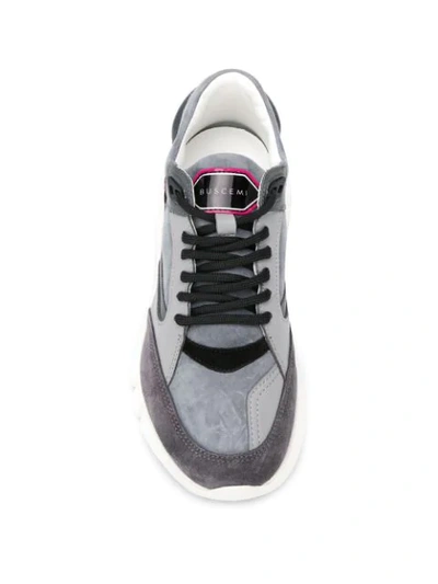 Shop Buscemi Low-top Suede Sneakers In Grey