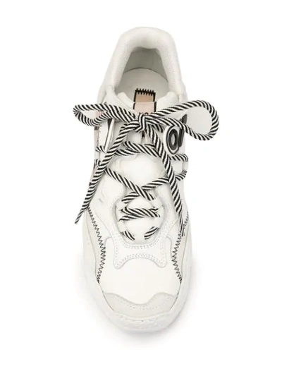 Shop N°21 Billy Sneakers In White ,black