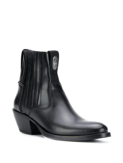 Shop Bruno Bordese Texan Boots In Black