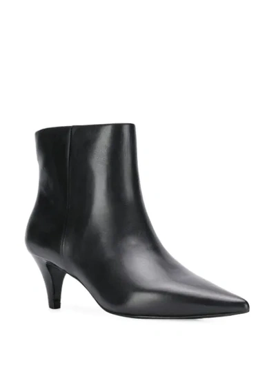 Shop Ash Leather Ankle Boots In Black