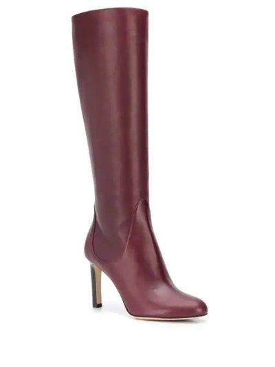 Shop Jimmy Choo Tempe 85 Boots In Red