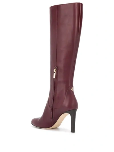 Shop Jimmy Choo Tempe 85 Boots In Red