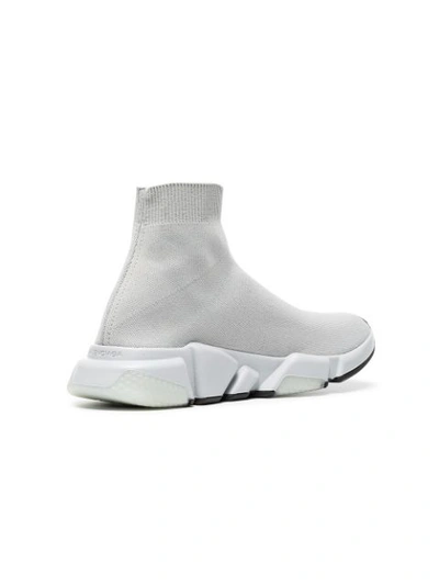 light grey Speed Knit slip-on sneakers