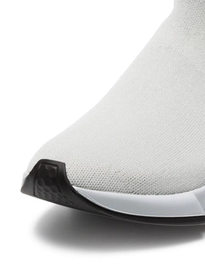 light grey Speed Knit slip-on sneakers