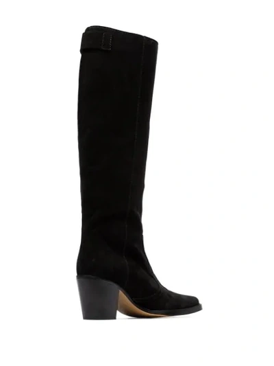 Shop Ganni Knee-high Boots In Black