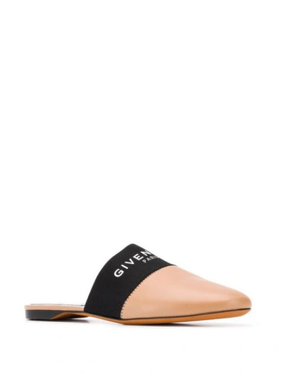 GIVENCHY BEDFORD FLAT MULES - 大地色