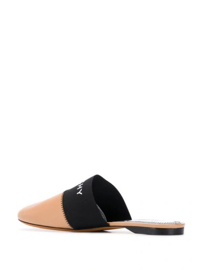 Shop Givenchy Bedford Flat Mules In Neutrals