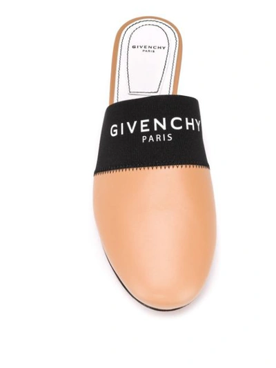 GIVENCHY BEDFORD FLAT MULES - 大地色