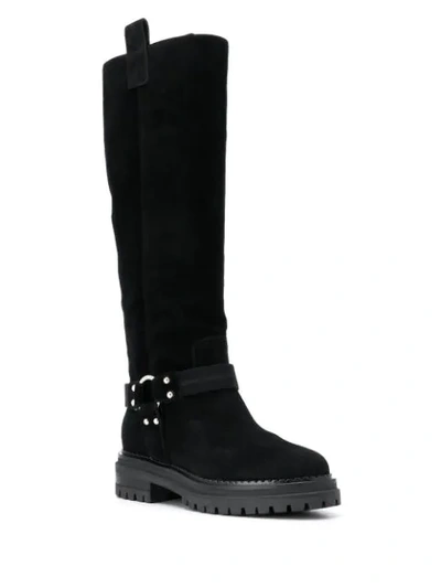 Shop Sergio Rossi Motor Knee-high Boots In Black