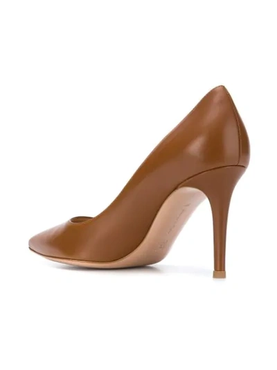 Shop Gianvito Rossi Classic Pointed Pumps In Brown